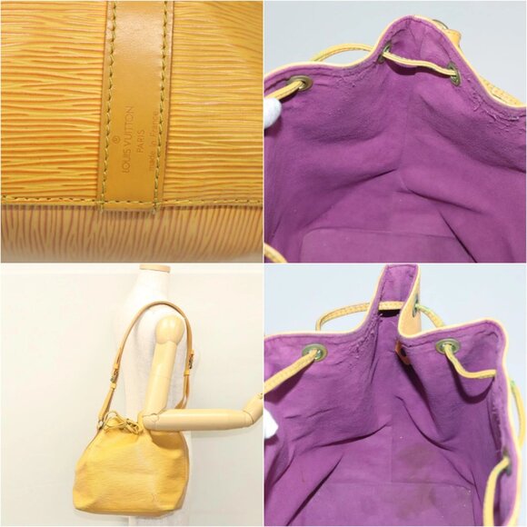 LOUIS VUITTON Epi Petit Noe Shoulder Bag Yellow M44109 LV Auth 117939 - Picture 14 of 15